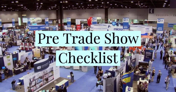 trade show checklist