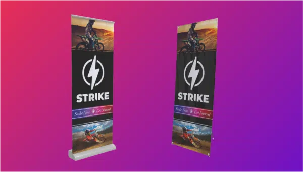 strike stand-up banners