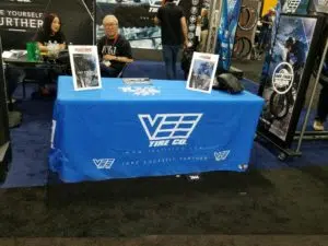 strike visuals table cover for vee tire co