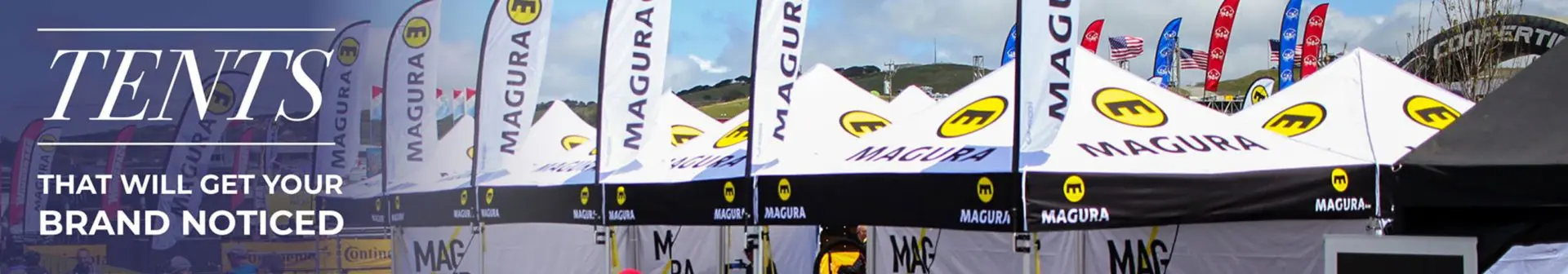 magura tents and banners made by strike visuals