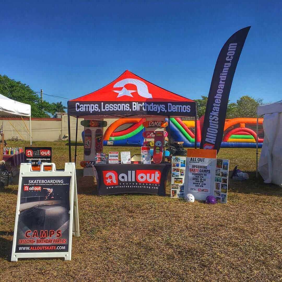 pop-up tent customer example