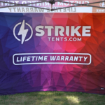 custom pop up tent full wall