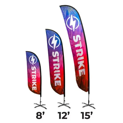 strike feather flags