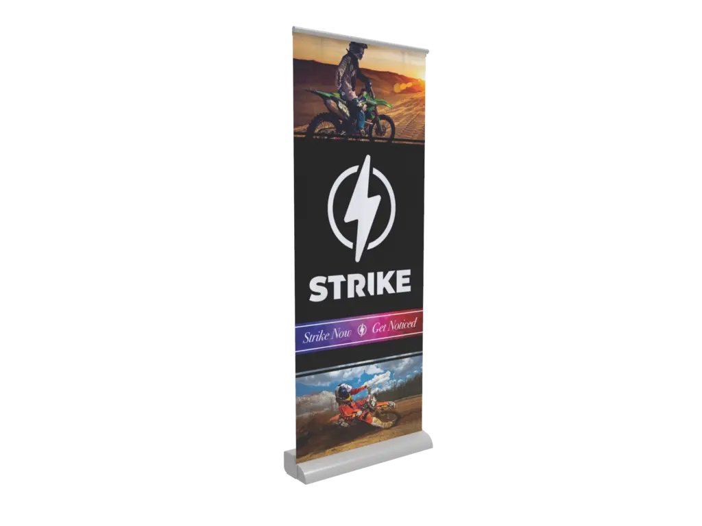 strike roll up banner