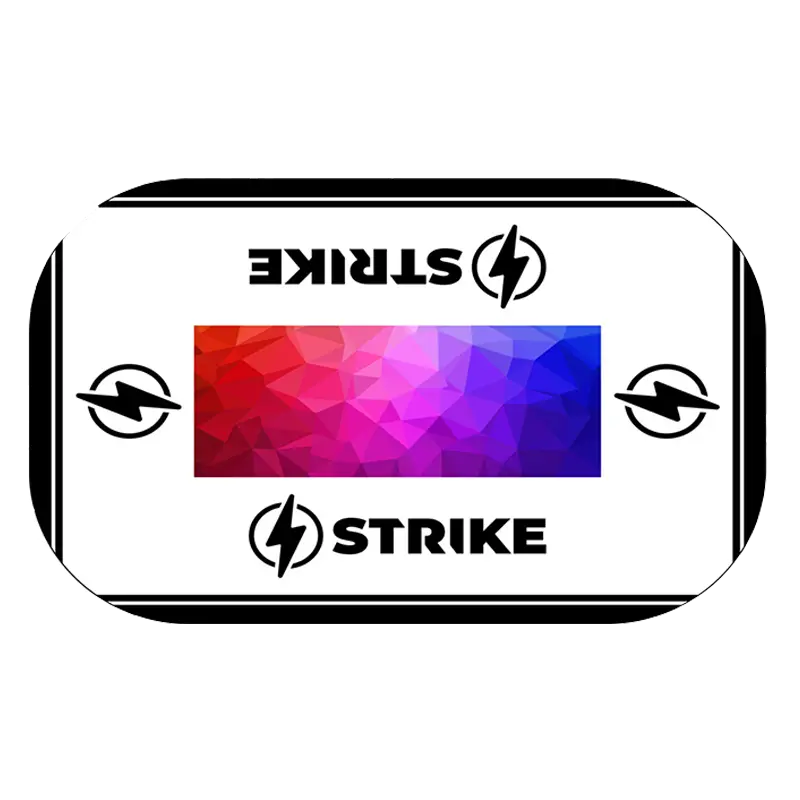 strike custom printed table throw