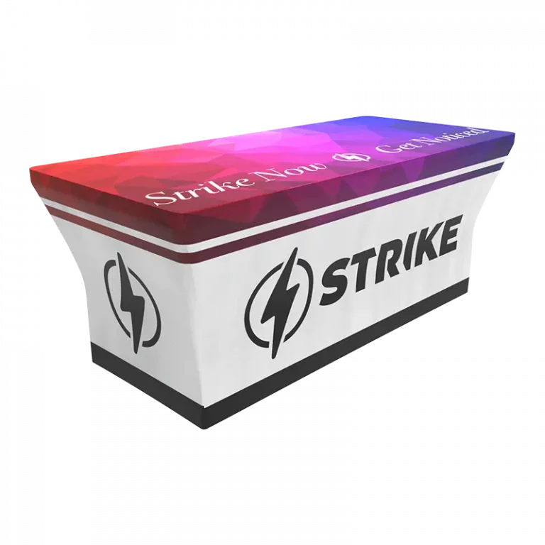 strike custom stretch table covers