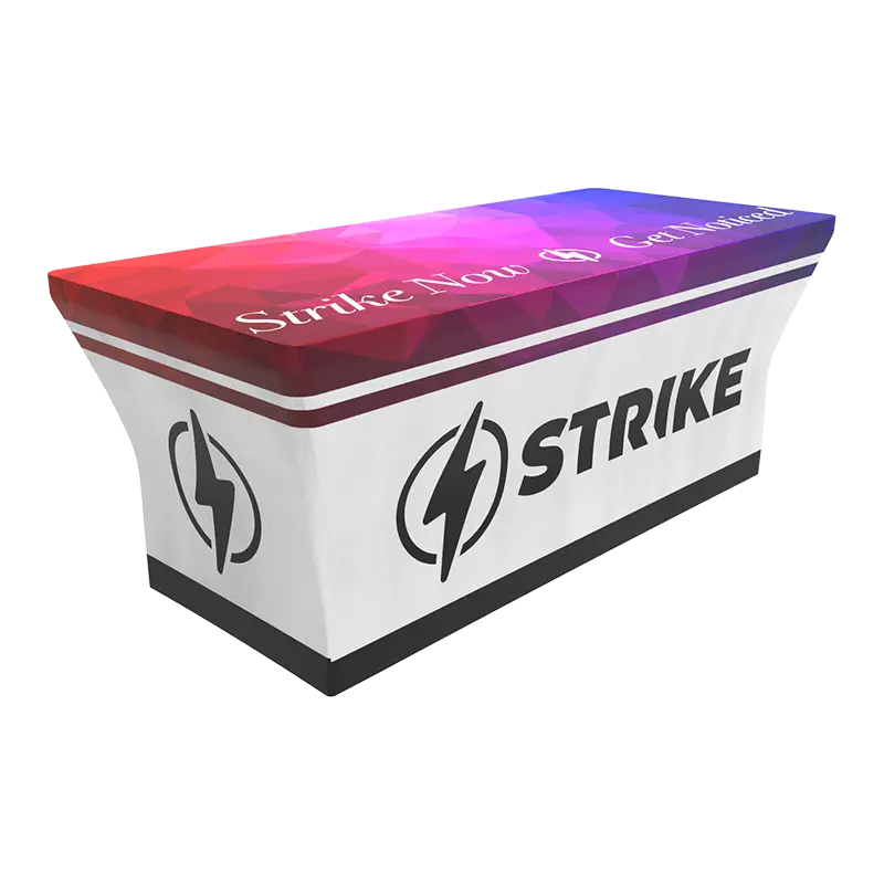 strike custom stretch table covers