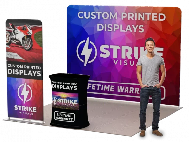 strike discount trade show booth 10×10 package a