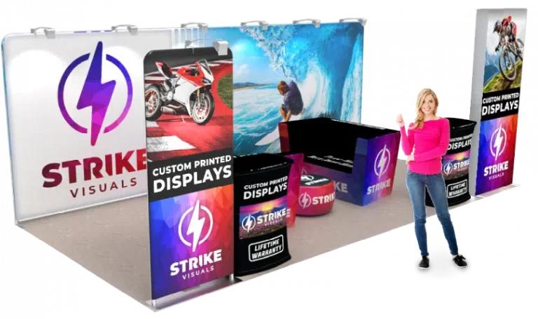 strike discount trade show booth 20×10 package e