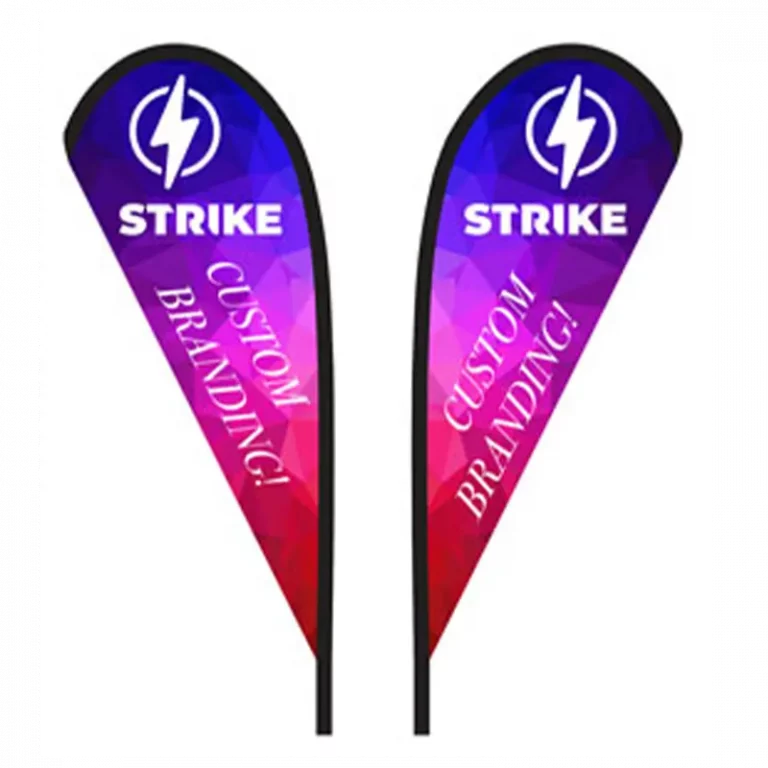 strike double sided flag mirrored image sample