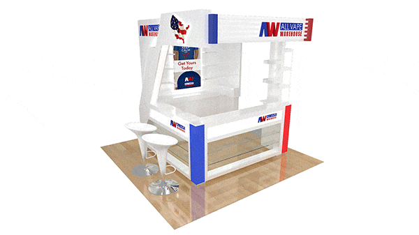 10x10 wooden trade show booth