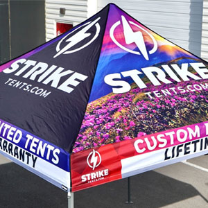 500d dye sub pop up canopy