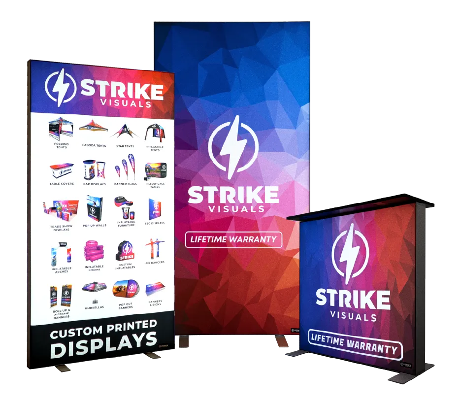 tents, flags, inflatable arch, table covers & trade shows