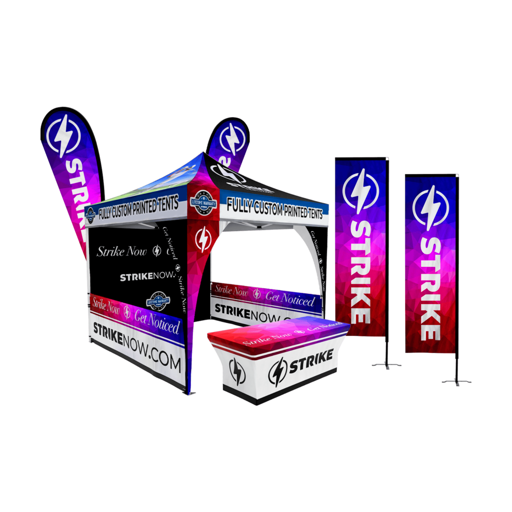 bevnet fully custom printed tents package a