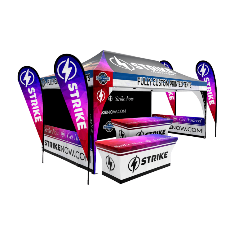 bevnet fully custom printed tents package b