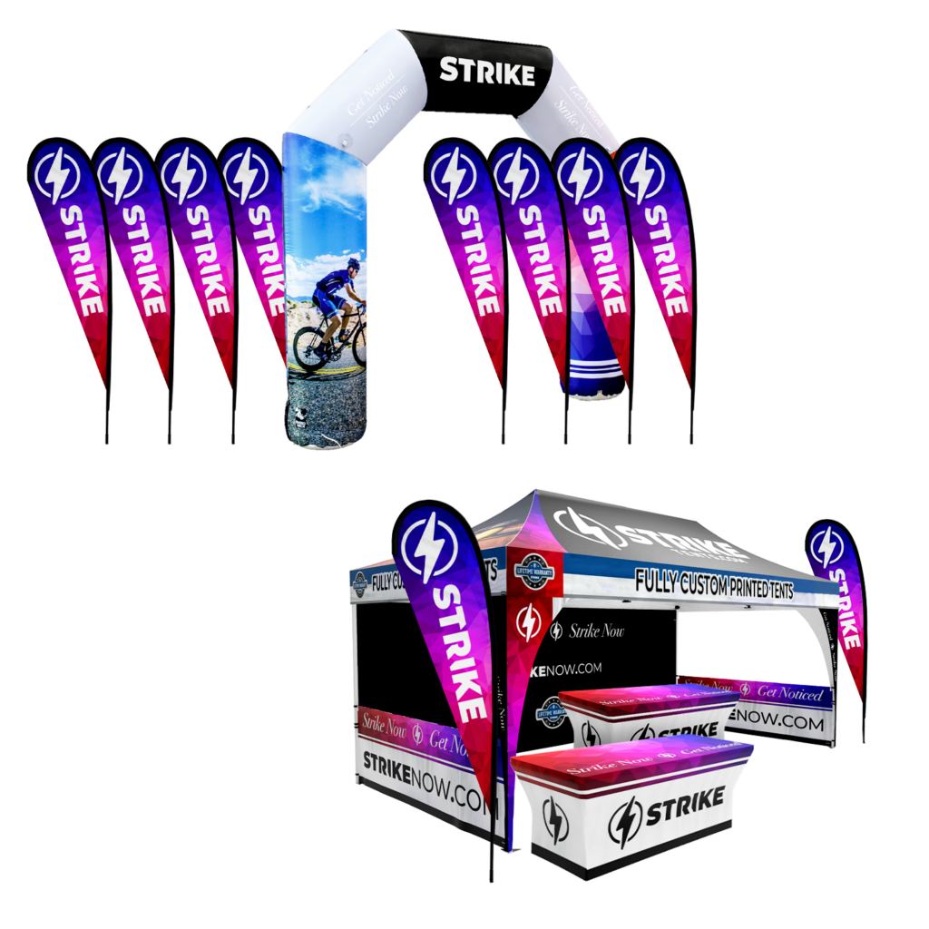 bevnet fully custom printed tents package c