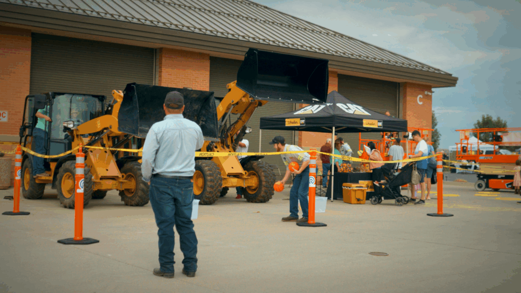 case study: supporting the american cancer society big dig event with branded outdoor event displays