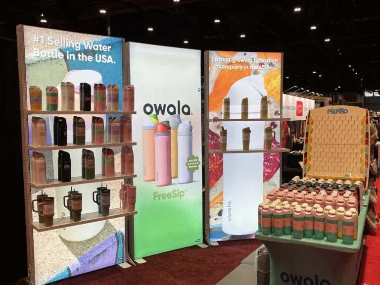 Owala Light boxes at Ace Hardware Fall Convention 2025