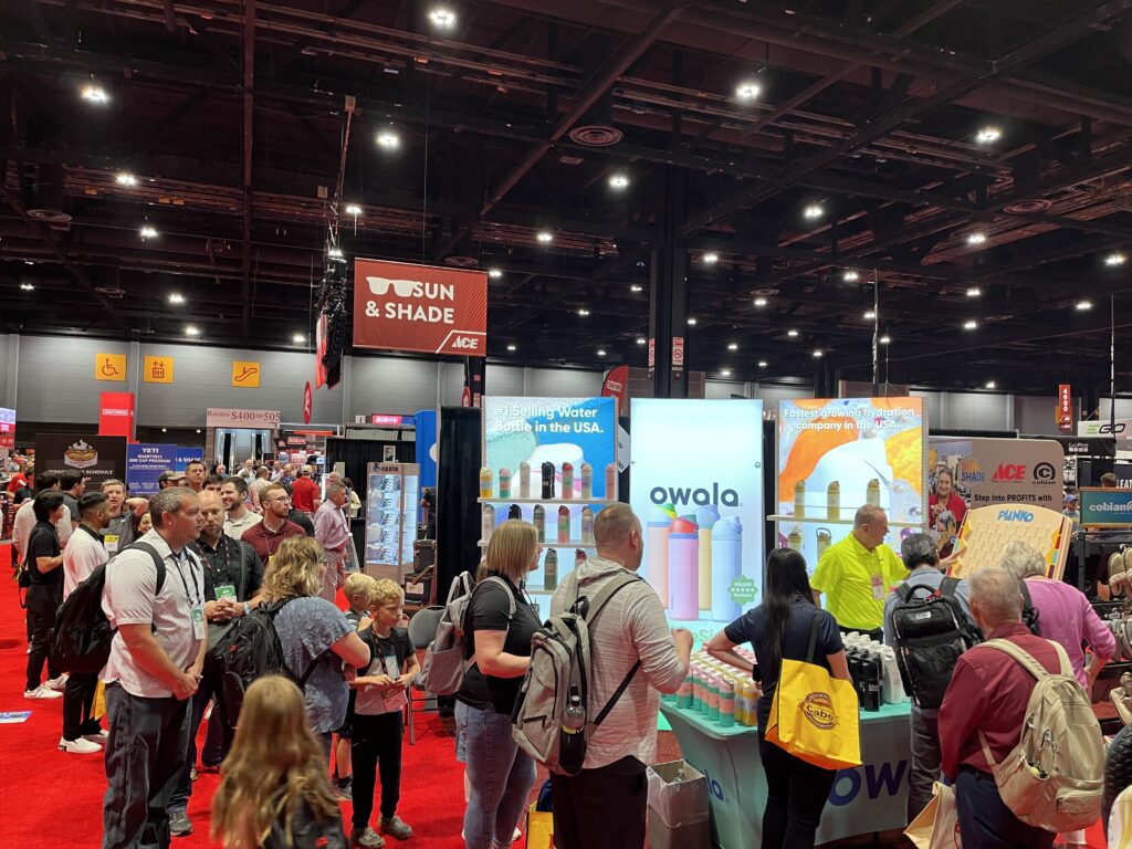 case study: how owala elevated their brand with custom light box displays at the ace hardware fall convention